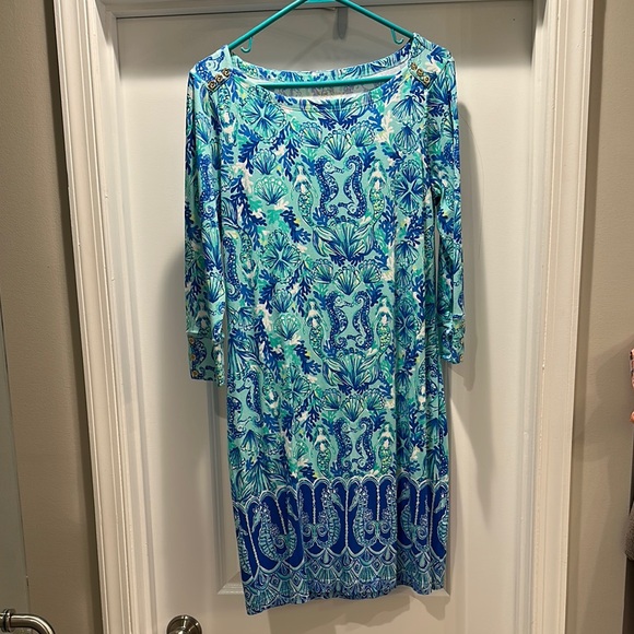 Lilly Pulitzer Dresses & Skirts - Lilly Pulitzer Blue and Green Patterned Dress